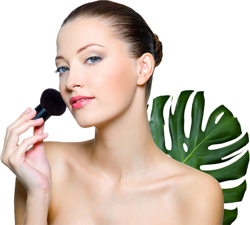 Makeover makeup model